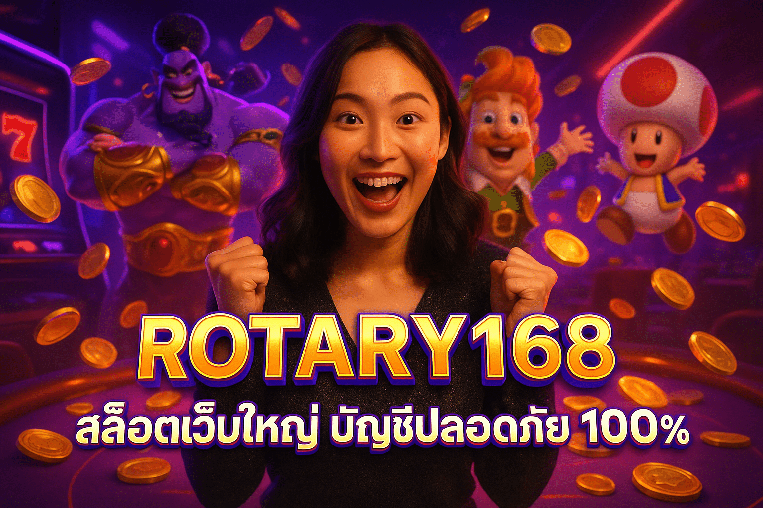 ROTARY168 สล็อตเว็บใหญ่ บัญชีปลอดภัย 100%